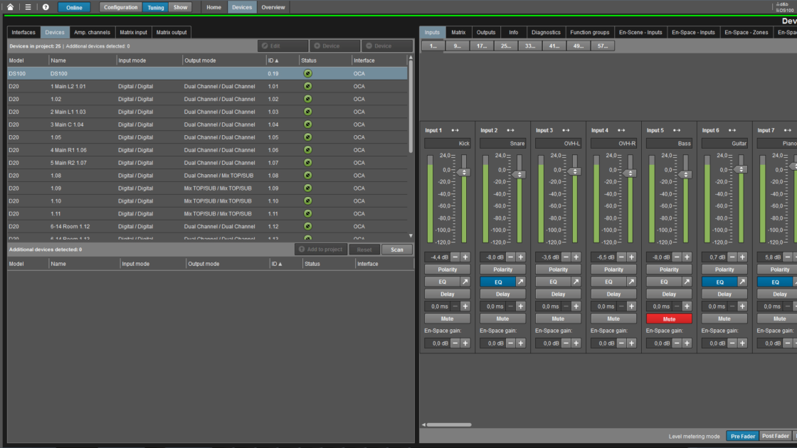 d&b Soundscape matrix input