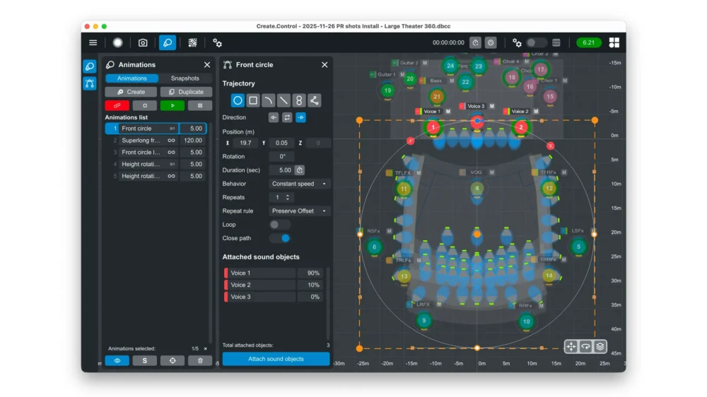 d&b Create.Control V1.2: нові можливості, яких чекали користувачі