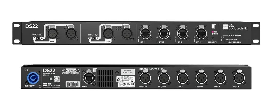 d&b audiotechnik DS22 front + rear